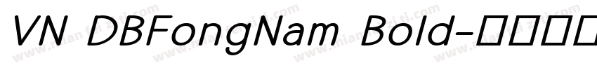 VN DBFongNam Bold字体转换